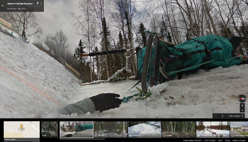 Illustration for article titled Experience The Alaskan Iditarod Through Google Street View From The Comfort Of Your Bed